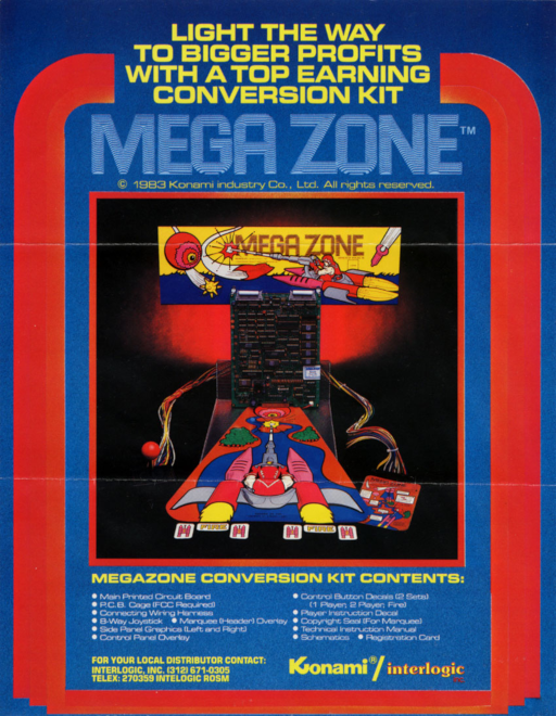 Mega Zone (program code J) Arcade Game Cover
